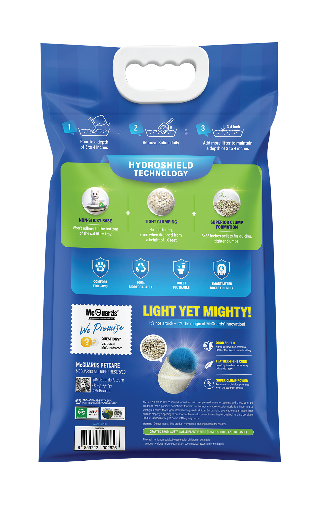 McGuards Instant Action bamboo cat litter